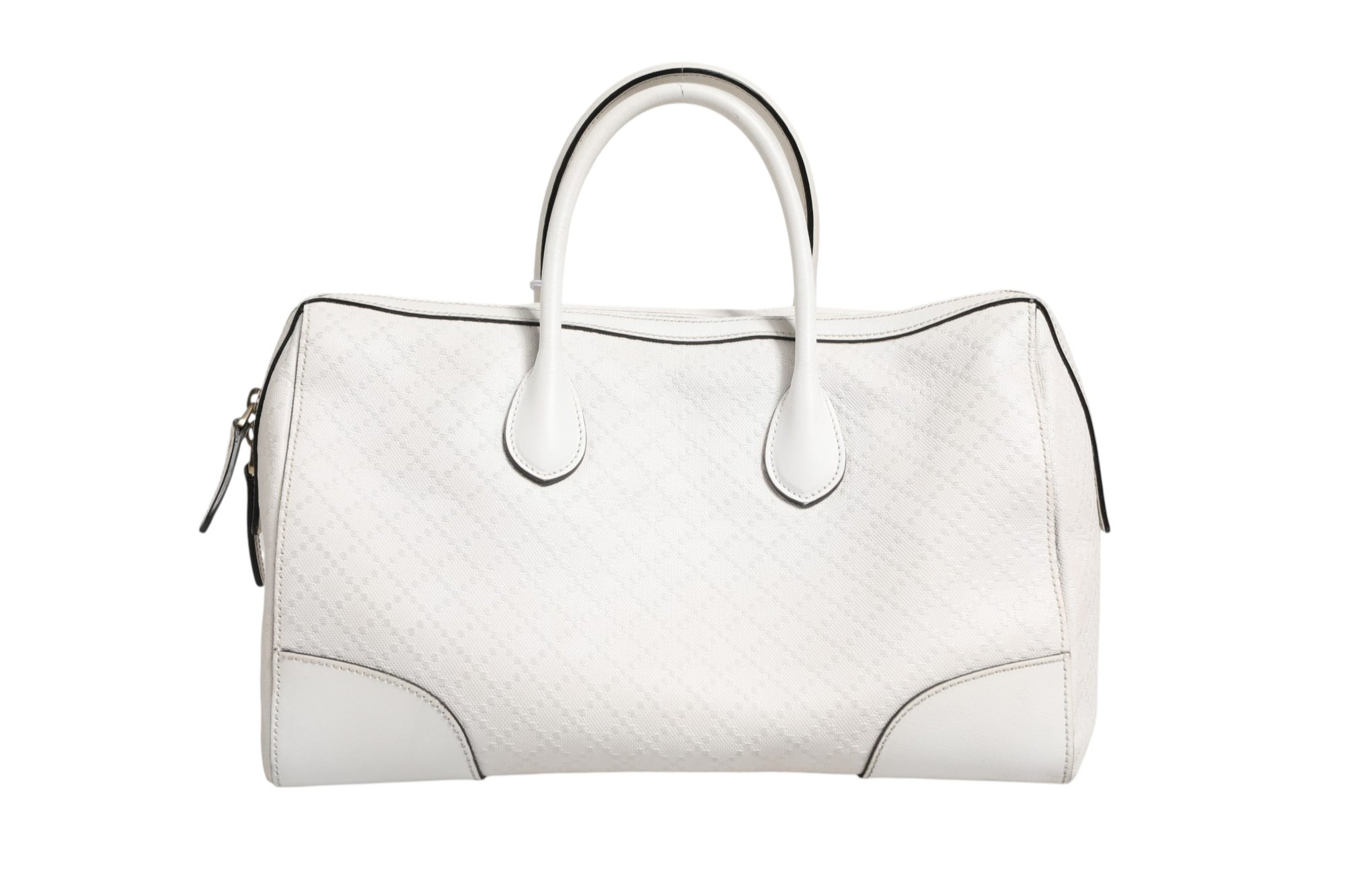 Gucci Medium Diamante Leather Boston Bag