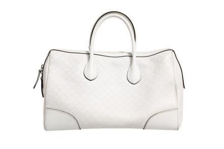 Gucci Medium Diamante Leather Boston Bag