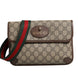 Gucci Supreme Monogram Neo Vintage Web Belt Bag Brown