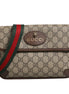 Gucci Supreme Monogram Neo Vintage Web Belt Bag Brown