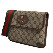 Gucci Supreme Monogram Neo Vintage Web Belt Bag Brown