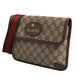 Gucci Supreme Monogram Neo Vintage Web Belt Bag Brown