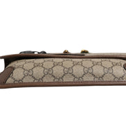 Gucci Supreme Monogram Neo Vintage Web Belt Bag Brown