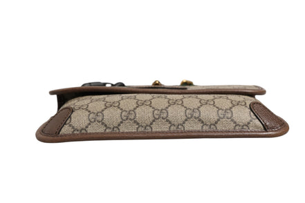 Gucci Supreme Monogram Neo Vintage Web Belt Bag Brown