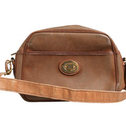 Burberry Brown and Gold Crossbody Bag