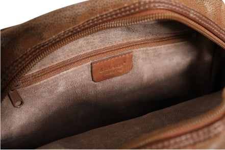 Burberry Brown and Gold Crossbody Bag