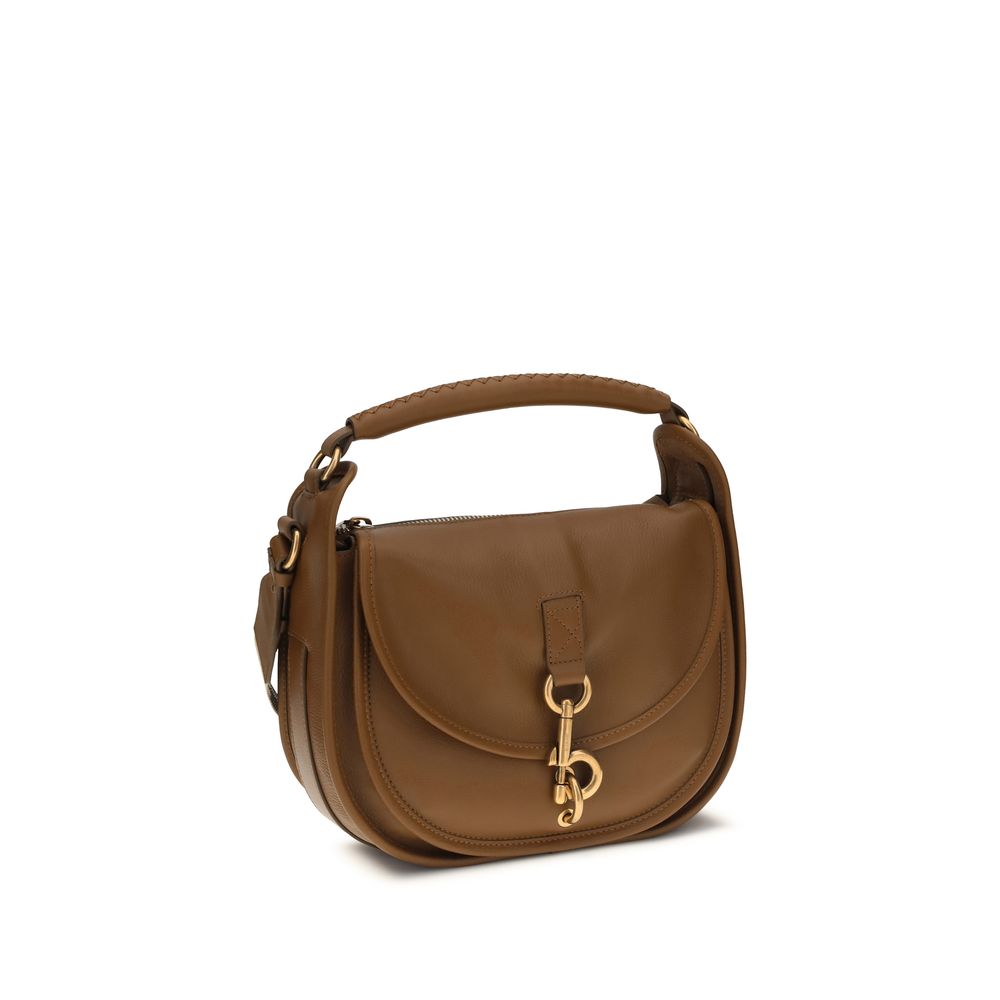 Burberry Brown Calf Leather Bos Taurus Shoulder Bag