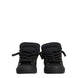 Dolce & Gabbana Black Leather Low Top Portofino Sneakers Shoes