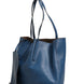 Fendi Leather Navy Blue Shopping Tote