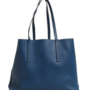 Fendi Leather Navy Blue Shopping Tote