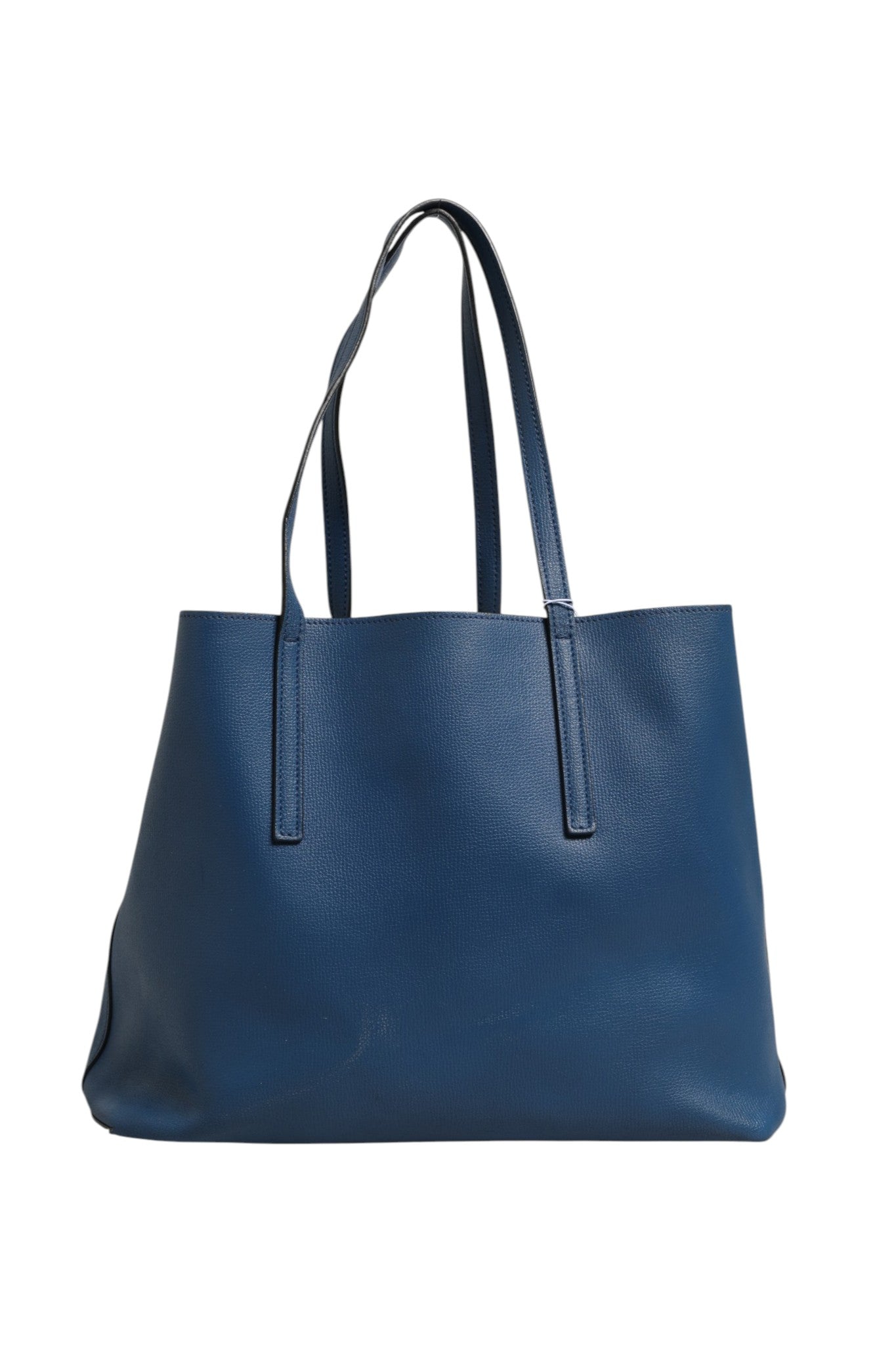 Fendi Leather Navy Blue Shopping Tote