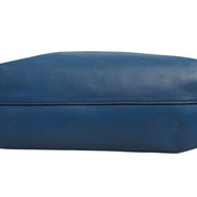 Fendi Leather Navy Blue Shopping Tote