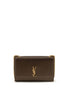 Saint Laurent Brown Calf Leather Bos Taurus Shoulder Bag