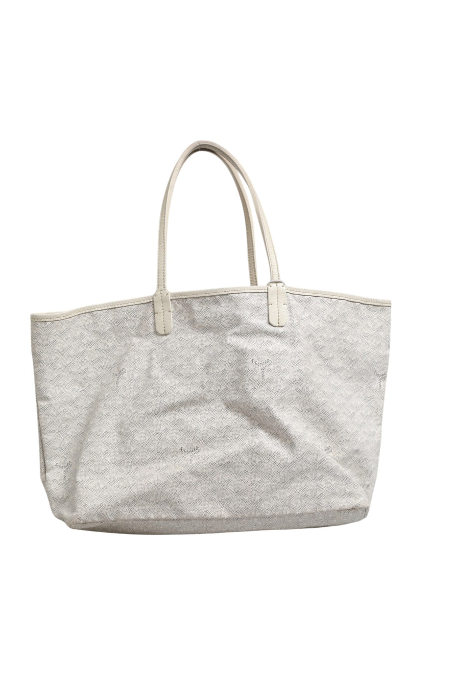 Saint Louis PM Tote Bag in Goyardine Canvas White