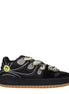 Barrow Black Leather Low Top Sneakers