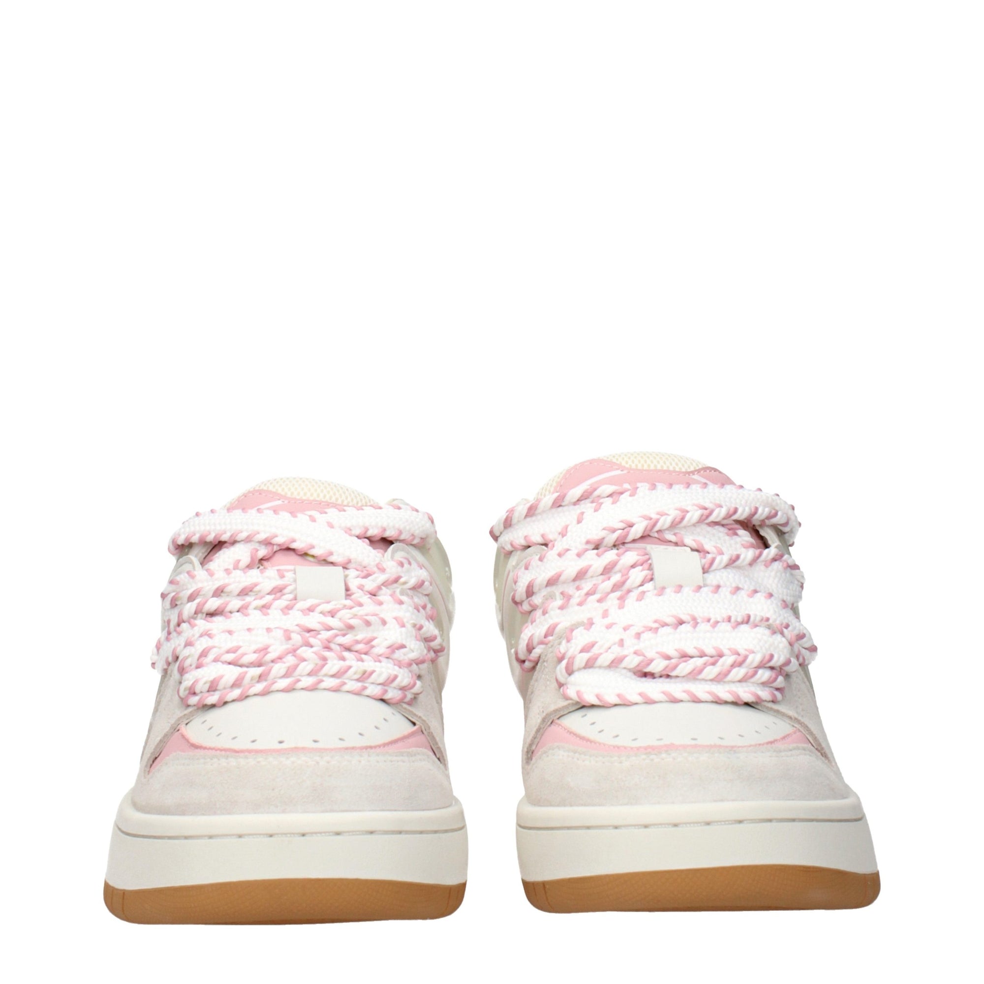 Λευκά δερμάτινα sneakers Barrow χαμηλού ύψους  