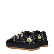 Μαύρα δερμάτινα sneakers Barrow χαμηλού ύψους  