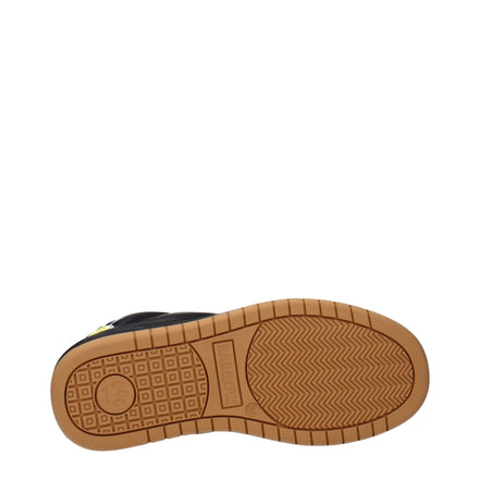 Μαύρα δερμάτινα sneakers Barrow χαμηλού ύψους  