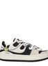 Barrow Beige Leather Sneakers