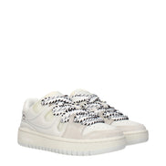 Λευκά δερμάτινα sneakers Barrow χαμηλού ύψους  
