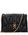 Versace Black Leather Shoulder Bag