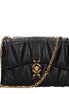 Versace Black Leather Shoulder Bag