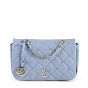 19V69 Italia Blue Leather Shoulder Bag