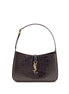Saint Laurent Bordeaux Crocodile Shoulder Bag