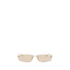 Balenciaga Beige Metal Sunglasses