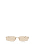 Balenciaga Beige Metal Sunglasses