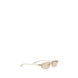 Balenciaga Beige Metal Sunglasses