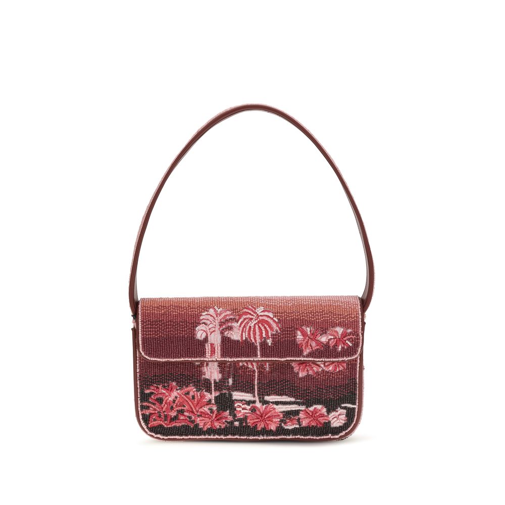 Staud Multicolor Glass Shoulder Bag