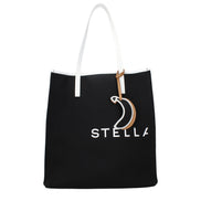 Τσάντα ώμου από μαύρο ύφασμα Stella McCartney  