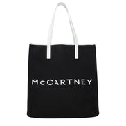 Τσάντα ώμου από μαύρο ύφασμα Stella McCartney  