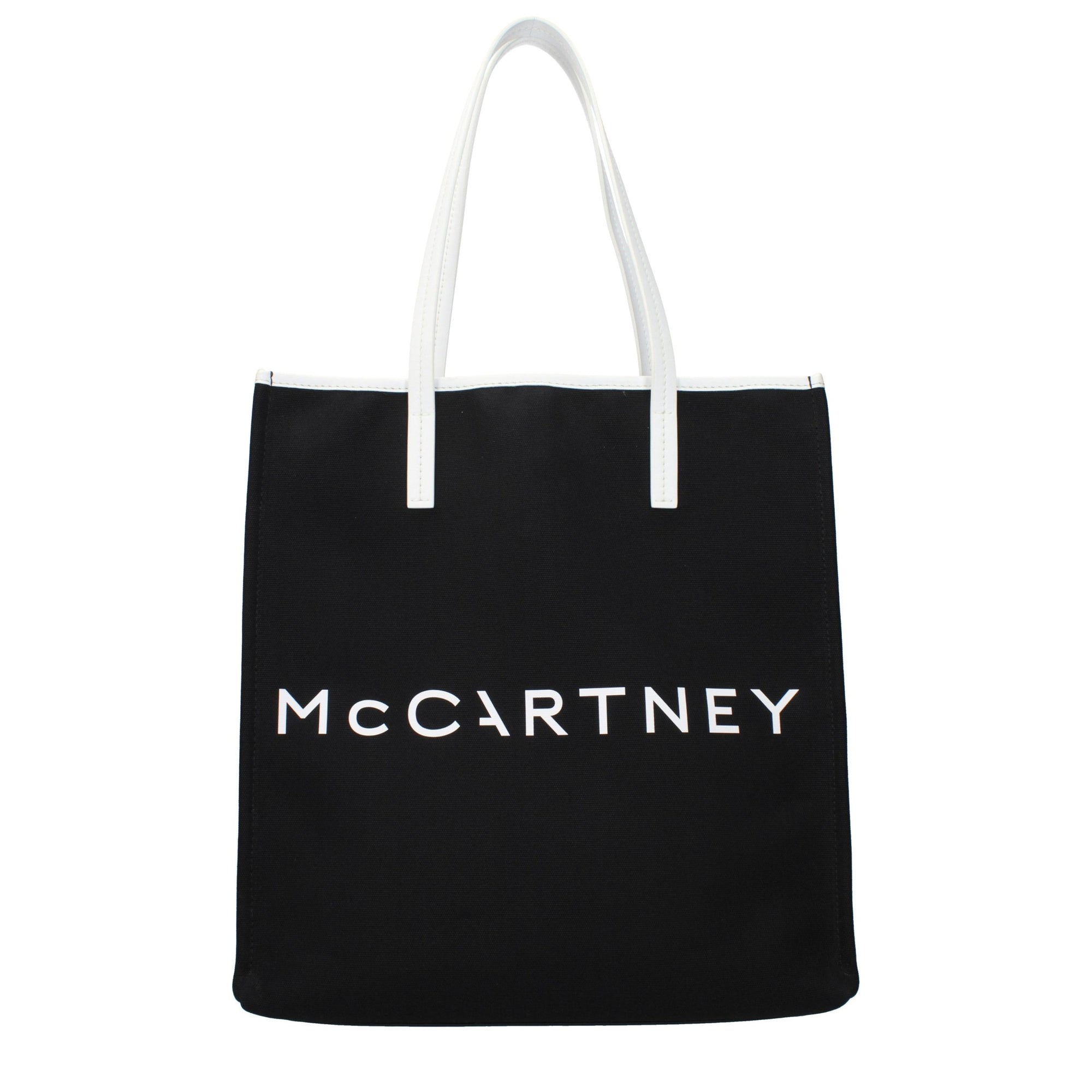 Τσάντα ώμου από μαύρο ύφασμα Stella McCartney  