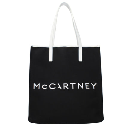 Τσάντα ώμου από μαύρο ύφασμα Stella McCartney  