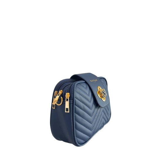 Τσάντα crossbody γυναικεία Baldinini Trend μπλε από PU  