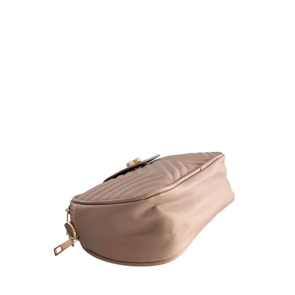 Baldinini Trend Beige PU Women Crossbody