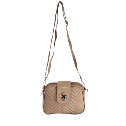 Baldinini Trend Beige PU Women Crossbody
