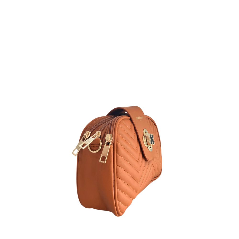 Baldinini Trend Brown PU Women Crossbody Bag