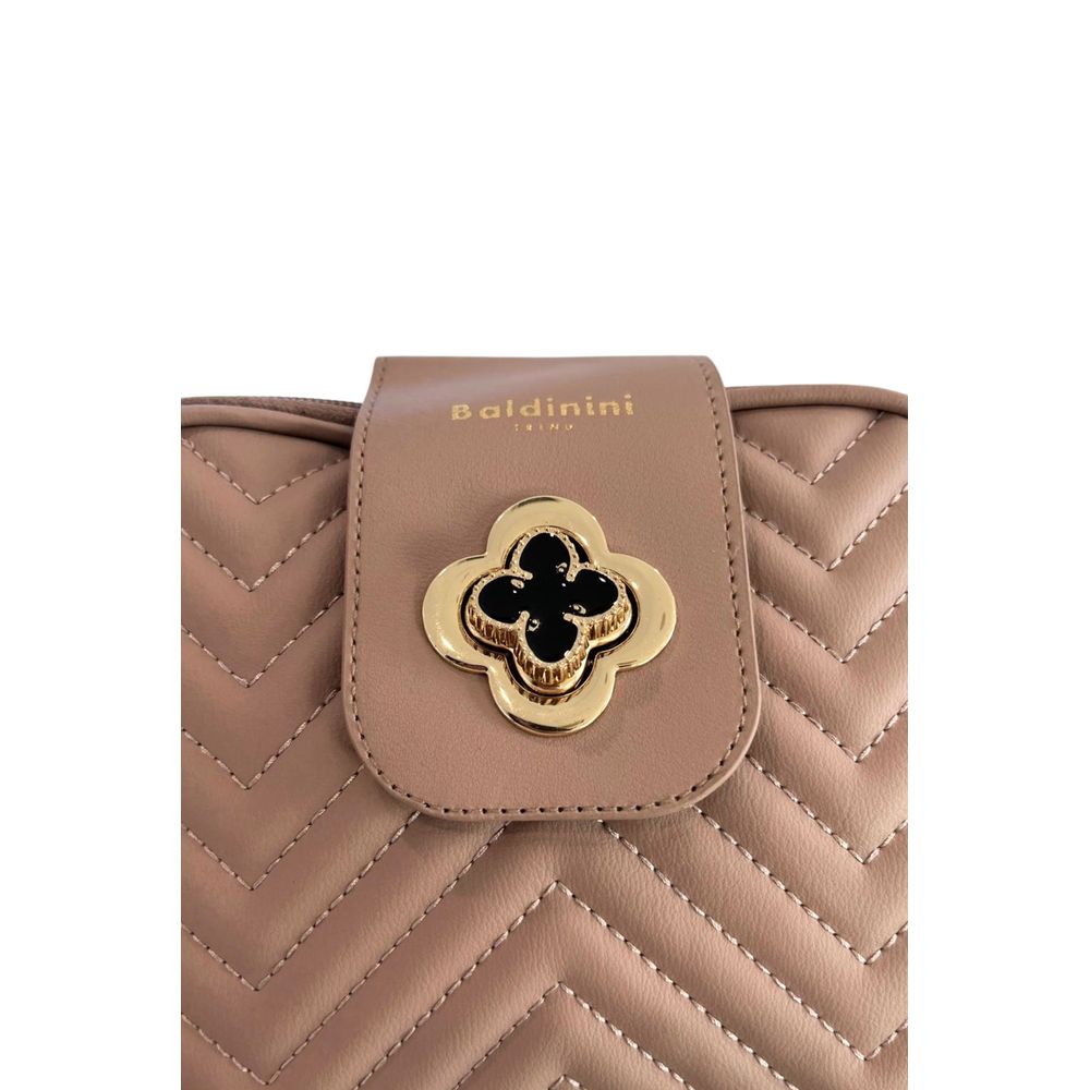 Baldinini Trend Beige PU Women Crossbody