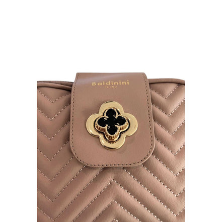 Baldinini Trend Beige PU Women Crossbody