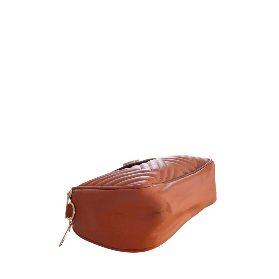 Baldinini Trend Brown PU Women Crossbody Bag