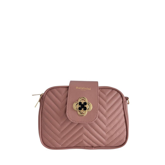 Τσάντα crossbody γυναικεία Baldinini Trend ροζ από PU  