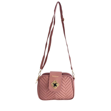 Baldinini Trend Pink PU Women Crossbody Bag
