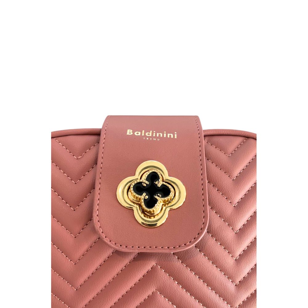 Baldinini Trend Pink PU Women Crossbody Bag