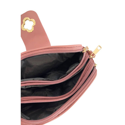 Baldinini Trend Pink PU Women Crossbody Bag
