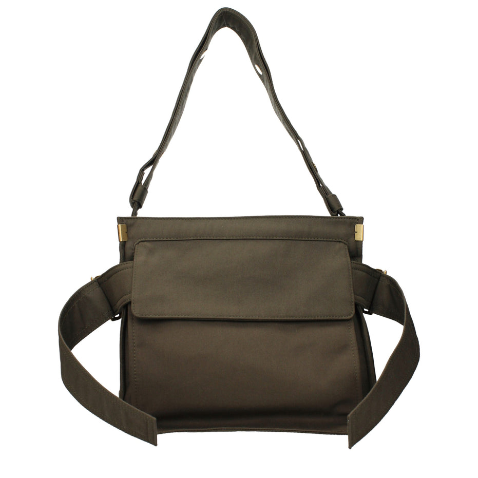 Burberry Green Fabric Shoulder Bag