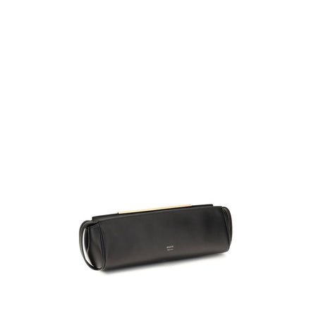 Τσάντα clutch Khaite Black Calf Leather Bos Taurus