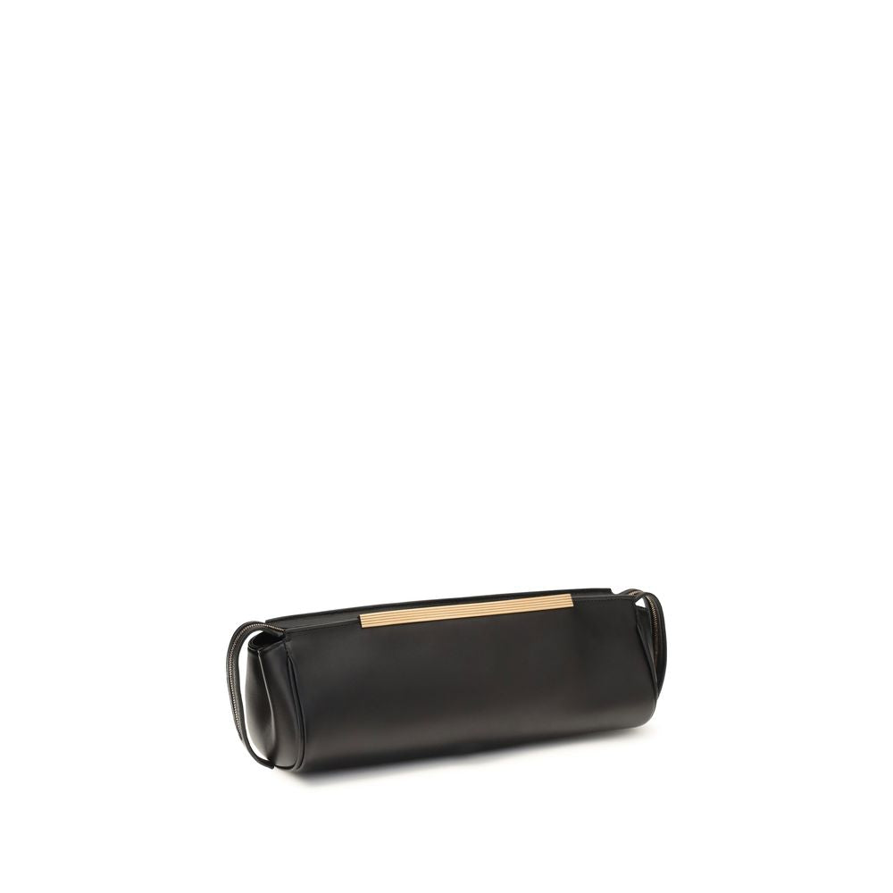 Τσάντα clutch Khaite Black Calf Leather Bos Taurus